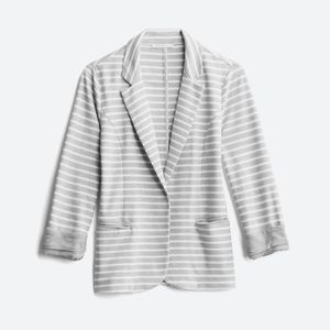Skies Are Blue Ada Striped Ponte Blazer